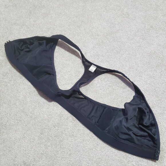 LULULEMON Lift & Separate Sports Bra Front Eye Hook Closure Blk Women 36DD, 36E - Picture 6 of 10